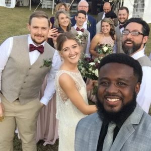 Selfie with the wedding party Matthew+Molly's Rustic Wedding